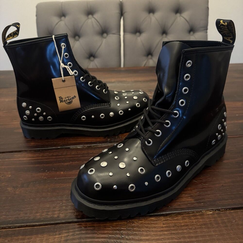 Dr Martens 1460 Hardware Studded Leather Boots